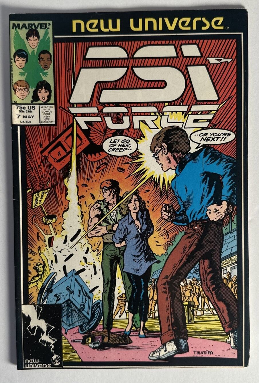 Psi-Force Comic Lot (1987 Marvel New Universe) | #7 #19 #25| VG-F Condition